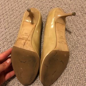 Jimmy Choo Shoes - Jimmy Choo Peep Toe 1.5 Inch Nude Pumps Jimmy Choo Shoes - Jimmy Choo Peep Toe 1.5 Inch Nude Pumps